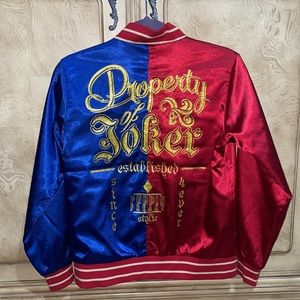 LIMITED EDITION Harley Quinn / The Joker Satin Varsity Jacket